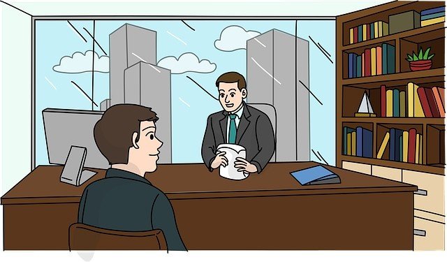 Two persons practicing for Common questions for teacher interview with answers